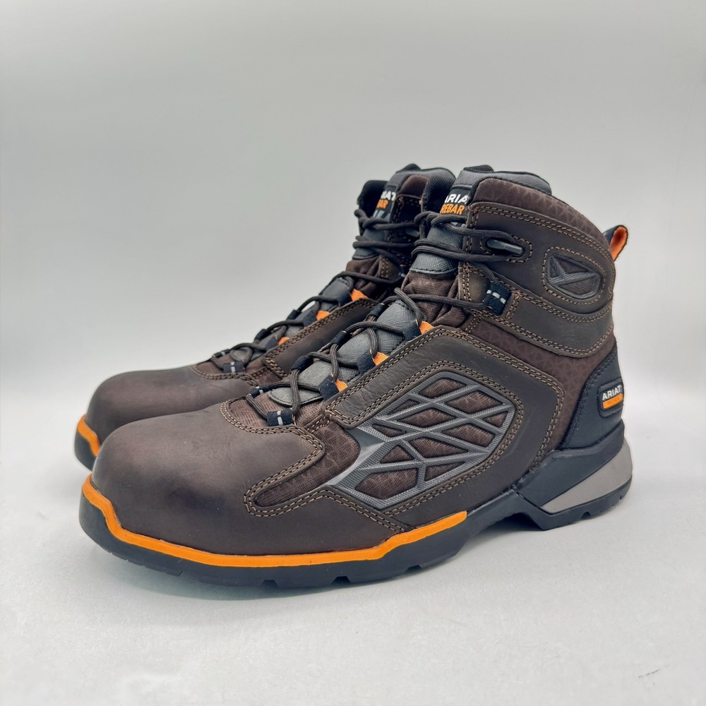 Ariat Rebar Flex Boots Men's Size 10 D Brown Leather Composite Toe